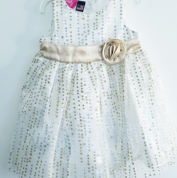 NEW Baby Girl's Sparkly Formal Dress NEW Size 12M - Picture 8 of 14